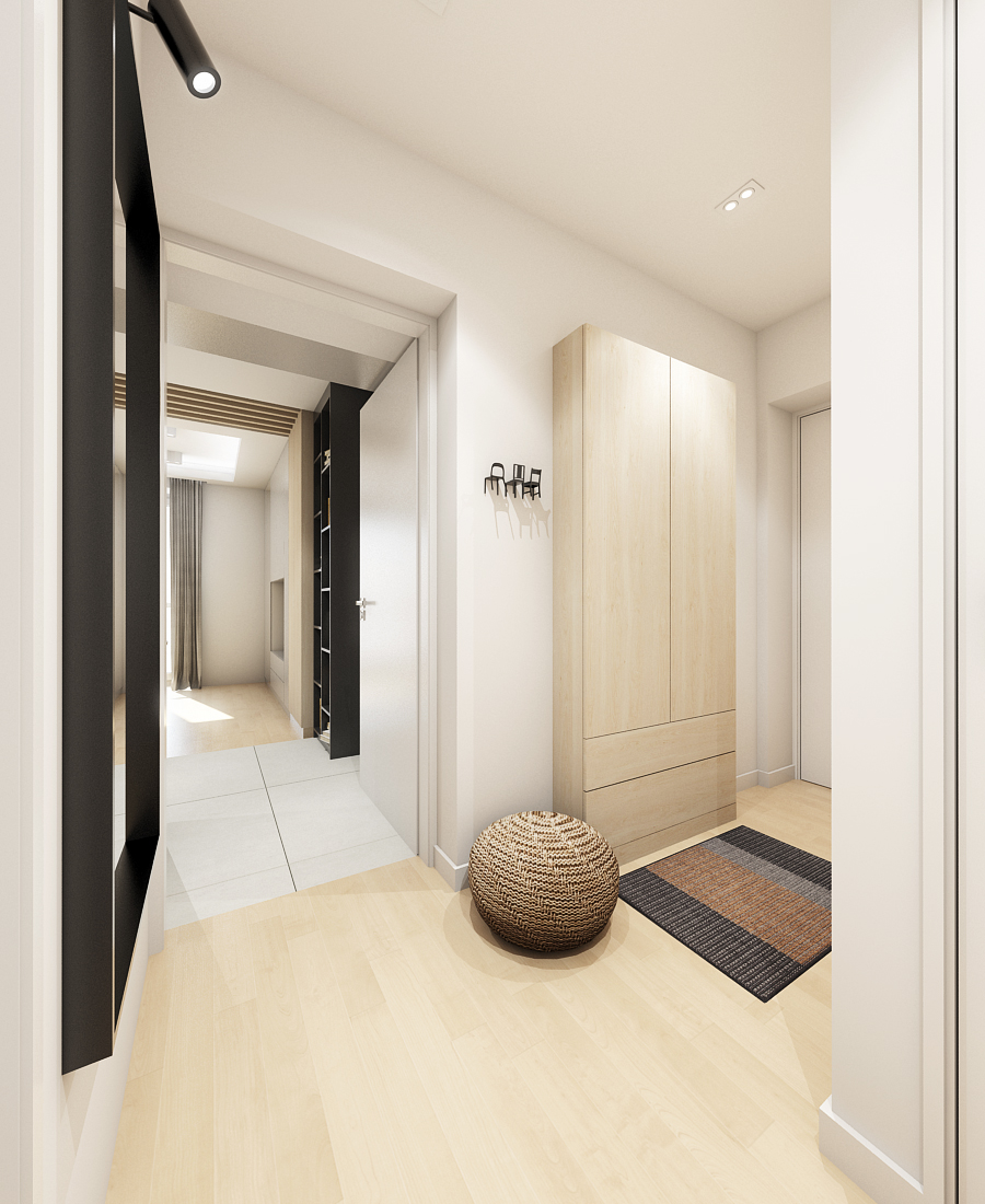 Projekt hallu ecru w nowoczesnej odsłonie