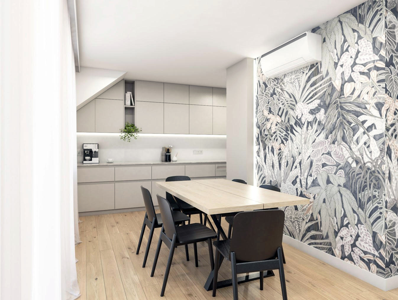 Projekt jadalni kawa z mlekiem